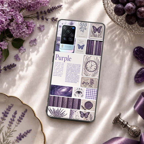 Vivo X60 Pro Cover - ONation Aesthetic Collage Series - HQ Ultra Shine Premium Infinity Glass Soft Silicon Borders Case