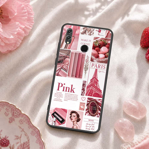 Huawei Honor 8X Cover - ONation Aesthetic Collage Series - HQ Ultra Shine Premium Infinity Glass Soft Silicon Borders Case