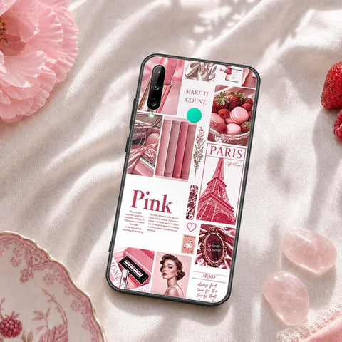 Honor 9C Cover - ONation Aesthetic Collage Series - HQ Ultra Shine Premium Infinity Glass Soft Silicon Borders Case
