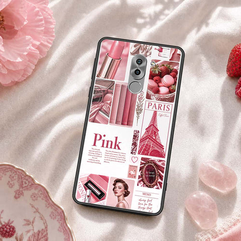 Huawei Honor 6X Cover - ONation Aesthetic Collage Series - HQ Ultra Shine Premium Infinity Glass Soft Silicon Borders Case