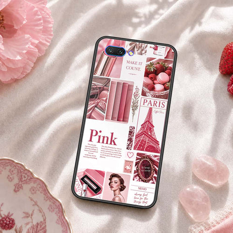 Huawei Honor 10 Cover - ONation Aesthetic Collage Series - HQ Ultra Shine Premium Infinity Glass Soft Silicon Borders Case