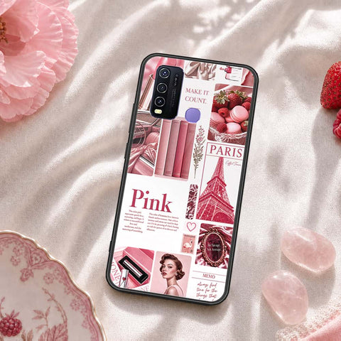 Vivo Y30 Cover - ONation Aesthetic Collage Series - HQ Ultra Shine Premium Infinity Glass Soft Silicon Borders Case