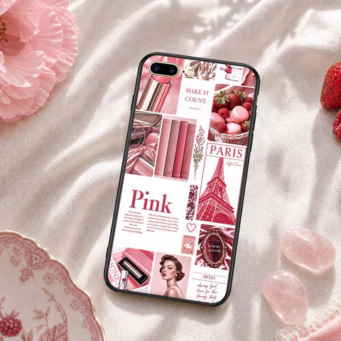iPhone 8 Plus / 7 Plus - ONation Aesthetic Collage Series - HQ Ultra Shine Premium Infinity Glass Soft Silicon Borders Case