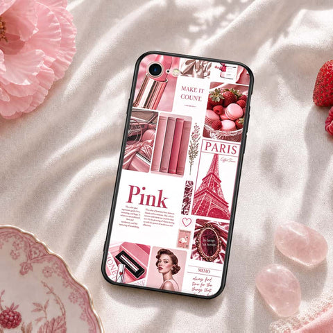 iPhone SE 2020 - ONation Aesthetic Collage Series - HQ Ultra Shine Premium Infinity Glass Soft Silicon Borders Case