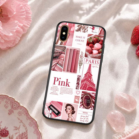 iPhone XS Max - ONation Aesthetic Collage Series - HQ Ultra Shine Premium Infinity Glass Soft Silicon Borders Case