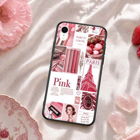 iPhone XR - ONation Aesthetic Collage Series - HQ Ultra Shine Premium Infinity Glass Soft Silicon Borders Case