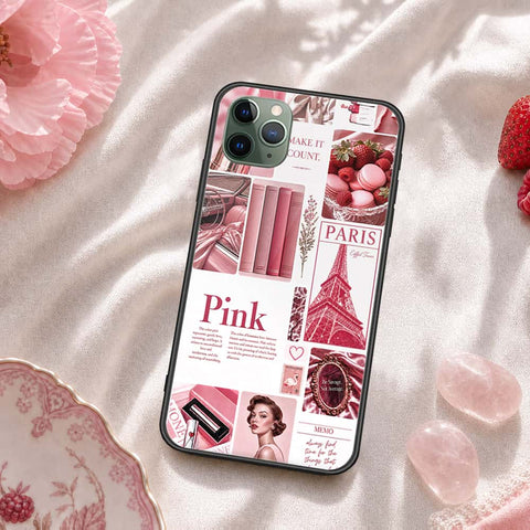 iPhone 11 Pro - ONation Aesthetic Collage Series - HQ Ultra Shine Premium Infinity Glass Soft Silicon Borders Case