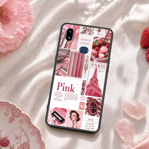 Samsung Galaxy A10s Cover - ONation Aesthetic Collage Series - HQ Ultra Shine Premium Infinity Glass Soft Silicon Borders Case