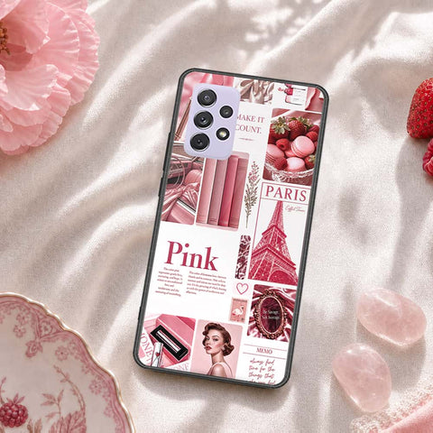 Samsung Galaxy A72 Cover - ONation Aesthetic Collage Series - HQ Ultra Shine Premium Infinity Glass Soft Silicon Borders Case