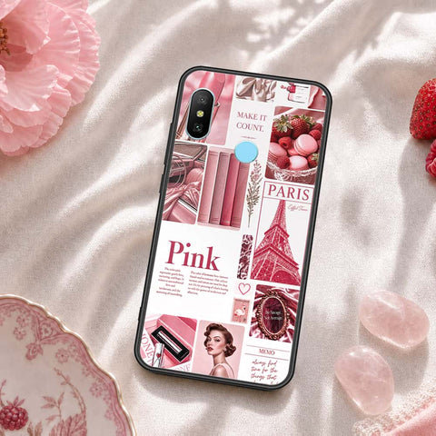 Redmi 6 Pro Cover - ONation Aesthetic Collage Series - HQ Ultra Shine Premium Infinity Glass Soft Silicon Borders Case