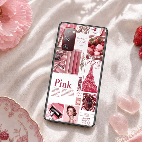 Samsung Galaxy S20 FE Cover - ONation Aesthetic Collage Series - HQ Ultra Shine Premium Infinity Glass Soft Silicon Borders Case