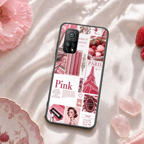 Xiaomi Mi 10T Cover - ONation Aesthetic Collage Series - HQ Ultra Shine Premium Infinity Glass Soft Silicon Borders Case