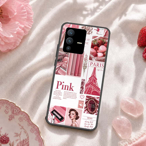Vivo S12 Cover - ONation Aesthetic Collage Series - HQ Ultra Shine Premium Infinity Glass Soft Silicon Borders Case