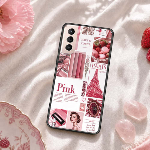 Samsung Galaxy S22 5G Cover - ONation Aesthetic Collage Series - HQ Ultra Shine Premium Infinity Glass Soft Silicon Borders Case