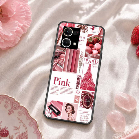 Oppo Reno 7 4G Cover - ONation Aesthetic Collage Series - HQ Ultra Shine Premium Infinity Glass Soft Silicon Borders Case