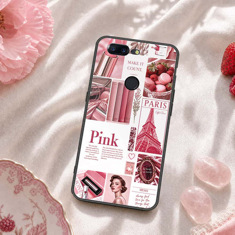 OnePlus 5T Cover - ONation Aesthetic Collage Series - HQ Ultra Shine Premium Infinity Glass Soft Silicon Borders Case