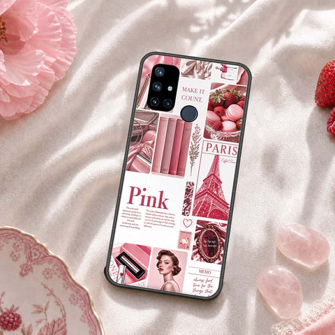 OnePlus Nord N10 Cover - ONation Aesthetic Collage Series - HQ Ultra Shine Premium Infinity Glass Soft Silicon Borders Case