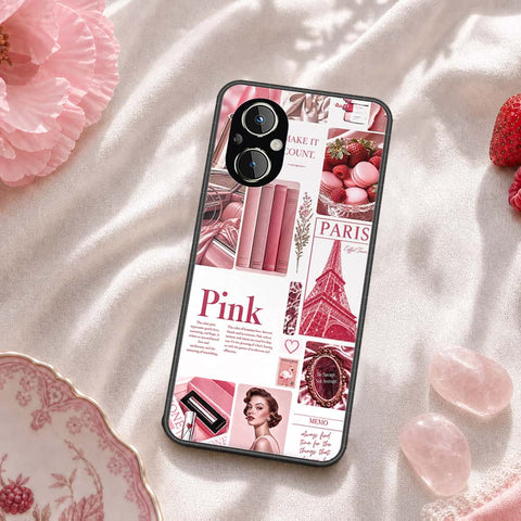 OnePlus Nord N20 5G Cover - ONation Aesthetic Collage Series - HQ Ultra Shine Premium Infinity Glass Soft Silicon Borders Case