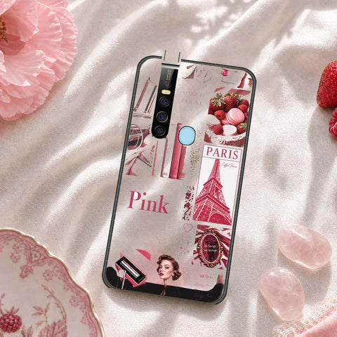 Tecno Camon 15 Pro Cover - ONation Aesthetic Collage Series - HQ Ultra Shine Premium Infinity Glass Soft Silicon Borders Case