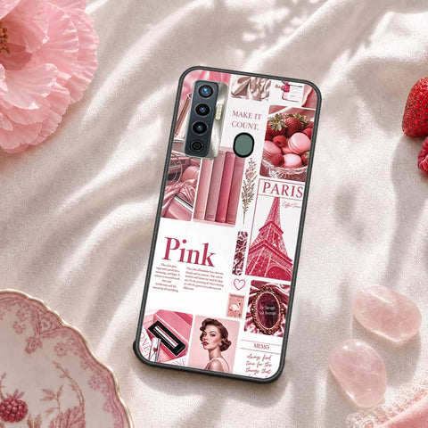 Tecno Camon 17 Cover - ONation Aesthetic Collage Series - HQ Ultra Shine Premium Infinity Glass Soft Silicon Borders Case