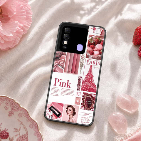 Tecno Spark 8 Cover - ONation Aesthetic Collage Series - HQ Ultra Shine Premium Infinity Glass Soft Silicon Borders Case