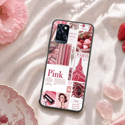 Infinix Note 10 Pro Cover - ONation Aesthetic Collage Series - HQ Ultra Shine Premium Infinity Glass Soft Silicon Borders Case