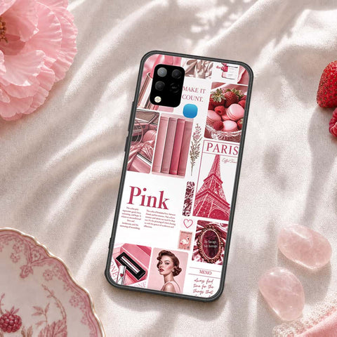 Infinix Hot 10s Cover - ONation Aesthetic Collage Series - HQ Ultra Shine Premium Infinity Glass Soft Silicon Borders Case