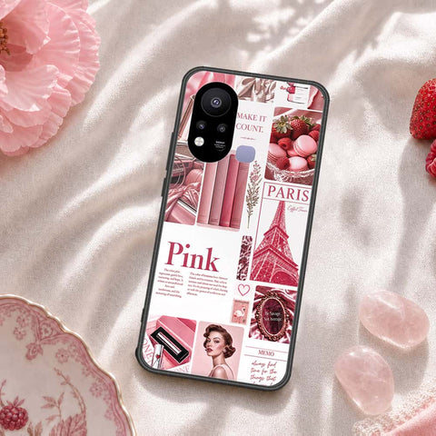 Infinix Hot 11s Cover - ONation Aesthetic Collage Series - HQ Ultra Shine Premium Infinity Glass Soft Silicon Borders Case