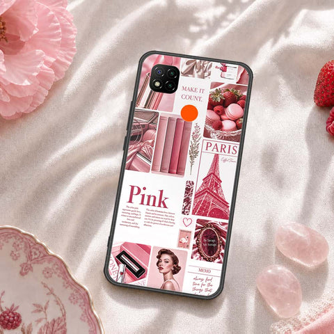 Xiaomi Redmi 9C Cover - ONation Aesthetic Collage Series - HQ Ultra Shine Premium Infinity Glass Soft Silicon Borders Case