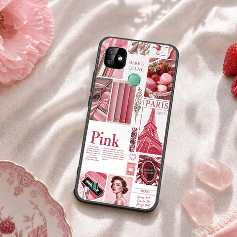 Infinix Smart HD 2021 Cover - ONation Aesthetic Collage Series - HQ Ultra Shine Premium Infinity Glass Soft Silicon Borders Case