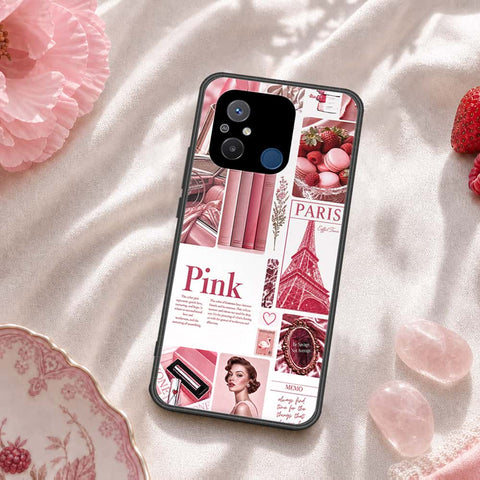 Xiaomi Poco C55 Cover - ONation Aesthetic Collage Series - HQ Ultra Shine Premium Infinity Glass Soft Silicon Borders Case