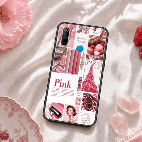 Realme 5s Cover - ONation Aesthetic Collage Series - HQ Ultra Shine Premium Infinity Glass Soft Silicon Borders Case
