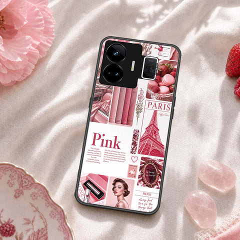 Realme GT3 Cover - ONation Aesthetic Collage Series - HQ Ultra Shine Premium Infinity Glass Soft Silicon Borders Case