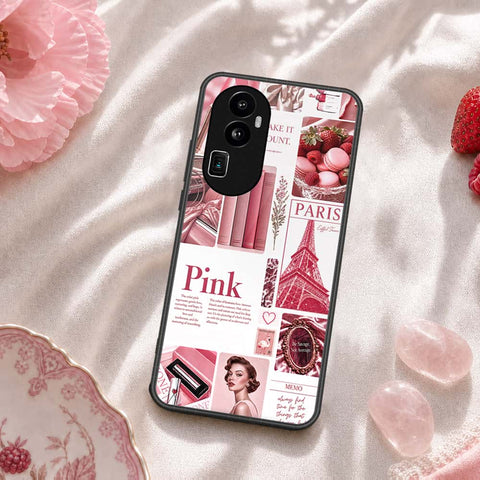 Oppo Reno 10 Pro Plus Cover - ONation Aesthetic Collage Series - HQ Ultra Shine Premium Infinity Glass Soft Silicon Borders Case