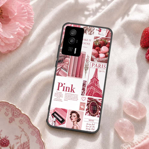 Xiaomi Poco F5 Pro Cover - ONation Aesthetic Collage Series - HQ Ultra Shine Premium Infinity Glass Soft Silicon Borders Case