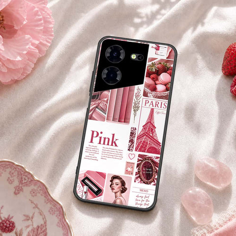Tecno Pova 5 Pro Cover - ONation Aesthetic Collage Series - HQ Ultra Shine Premium Infinity Glass Soft Silicon Borders Case