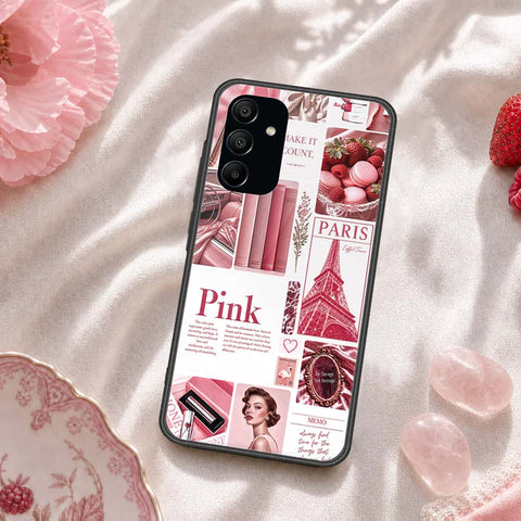 Samsung Galaxy A15 4GCover - ONation Aesthetic Collage Series - HQ Ultra Shine Premium Infinity Glass Soft Silicon Borders Case