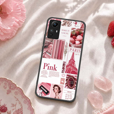 Xiaomi Redmi Note 12S Cover - ONation Aesthetic Collage Series - HQ Ultra Shine Premium Infinity Glass Soft Silicon Borders Case