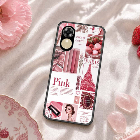 Oppo A17k Cover - ONation Aesthetic Collage Series - HQ Ultra Shine Premium Infinity Glass Soft Silicon Borders Case