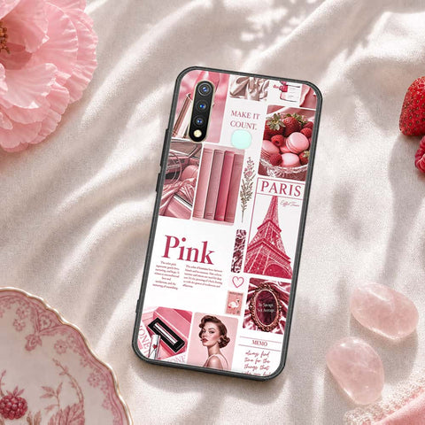 Vivo Y19 Cover - ONation Aesthetic Collage Series - HQ Ultra Shine Premium Infinity Glass Soft Silicon Borders Case