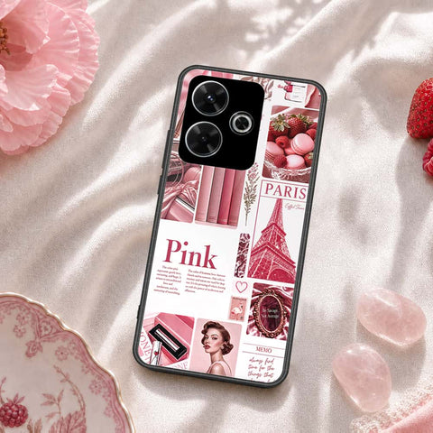 Xiaomi Redmi 13 Cover - ONation Aesthetic Collage Series - HQ Ultra Shine Premium Infinity Glass Soft Silicon Borders Case
