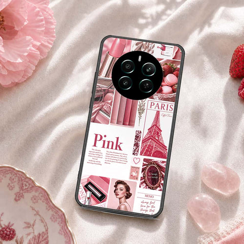 Realme 12 Plus Cover - ONation Aesthetic Collage Series - HQ Ultra Shine Premium Infinity Glass Soft Silicon Borders Case