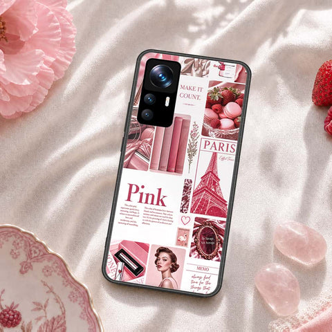 Xiaomi 12 Cover - ONation Aesthetic Collage Series - HQ Ultra Shine Premium Infinity Glass Soft Silicon Borders Case
