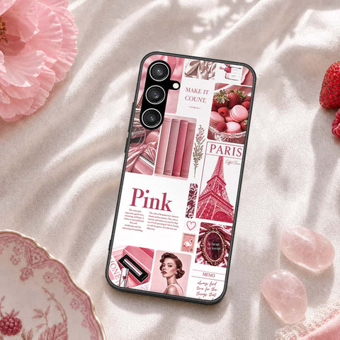 Samsung Galaxy S23 FE Cover - ONation Aesthetic Collage Series - HQ Ultra Shine Premium Infinity Glass Soft Silicon Borders Case