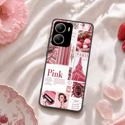 Vivo Y16 Cover - ONation Aesthetic Collage Series - HQ Ultra Shine Premium Infinity Glass Soft Silicon Borders Case