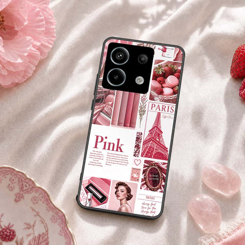 Xiaomi Redmi Note 13 Pro 4G Cover - ONation Aesthetic Collage Series - HQ Ultra Shine Premium Infinity Glass Soft Silicon Borders Case