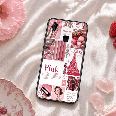 Vivo V9 Youth Cover - ONation Aesthetic Collage Series - HQ Ultra Shine Premium Infinity Glass Soft Silicon Borders Case