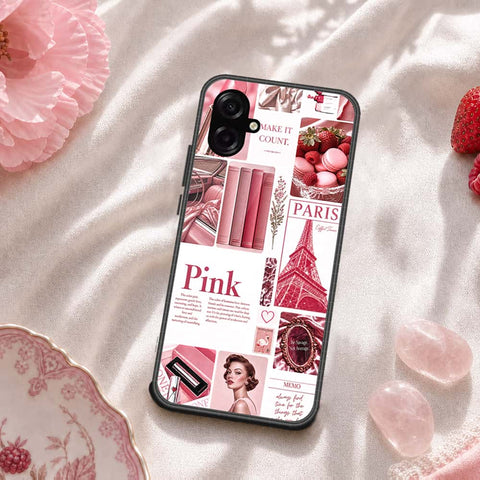 Samsung Galaxy M07 Cover - ONation Aesthetic Collage Series - HQ Ultra Shine Premium Infinity Glass Soft Silicon Borders Case