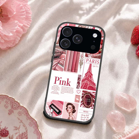 iPhone 17 Pro - ONation Aesthetic Collage Series - HQ Ultra Shine Premium Infinity Glass Soft Silicon Borders Case