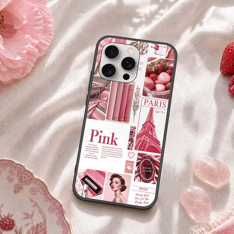 iPhone 16 Pro - ONation Aesthetic Collage Series - HQ Ultra Shine Premium Infinity Glass Soft Silicon Borders Case